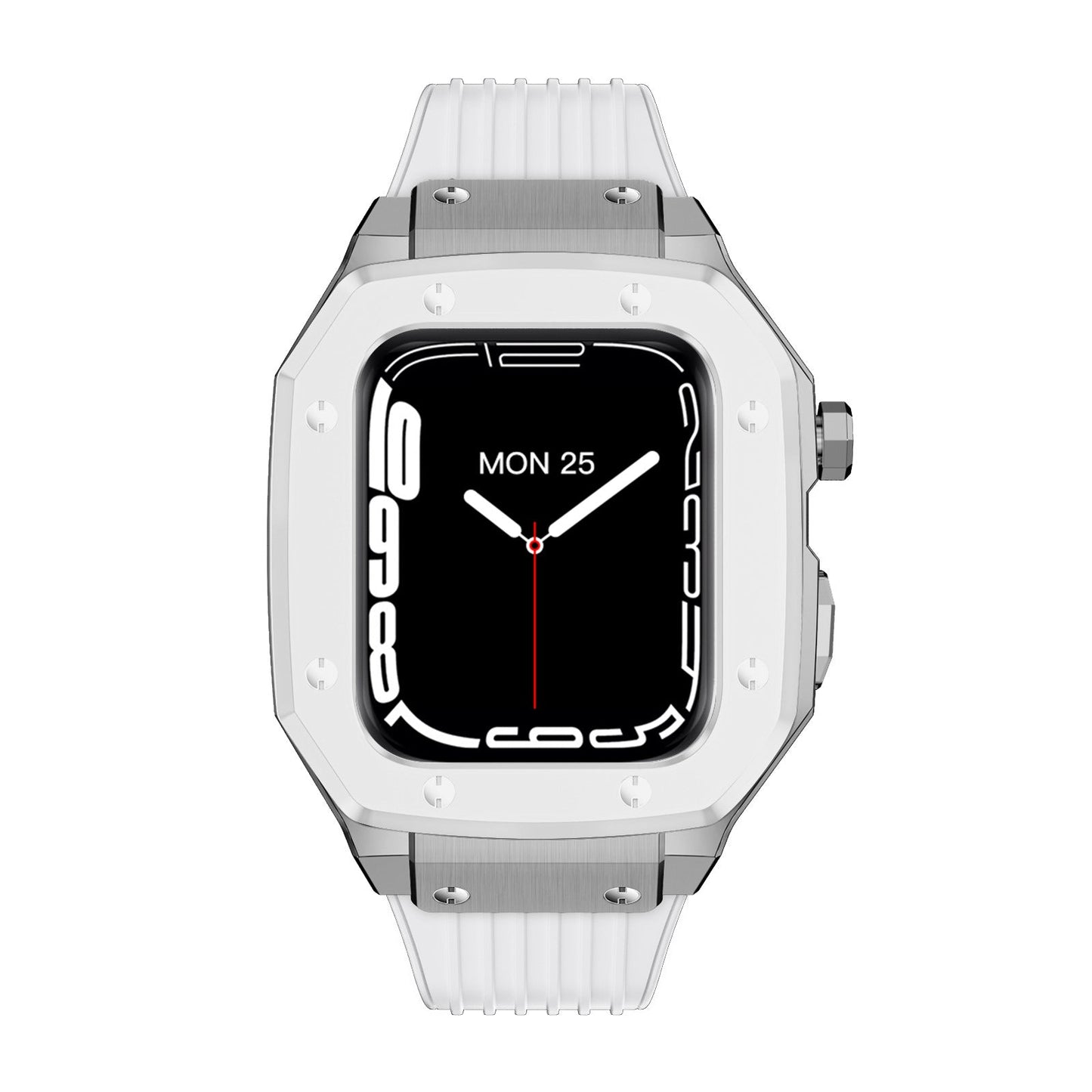 Luxury Metal Case Strap For Apple Watch Series 44/45 mm - Mycasety Mycasety