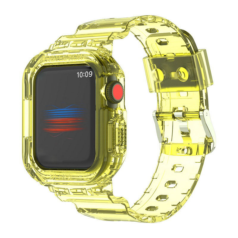 Luxury Transparent Case Strap For Apple Watch Series 41/45 mm - mycasety2023 Mycasety