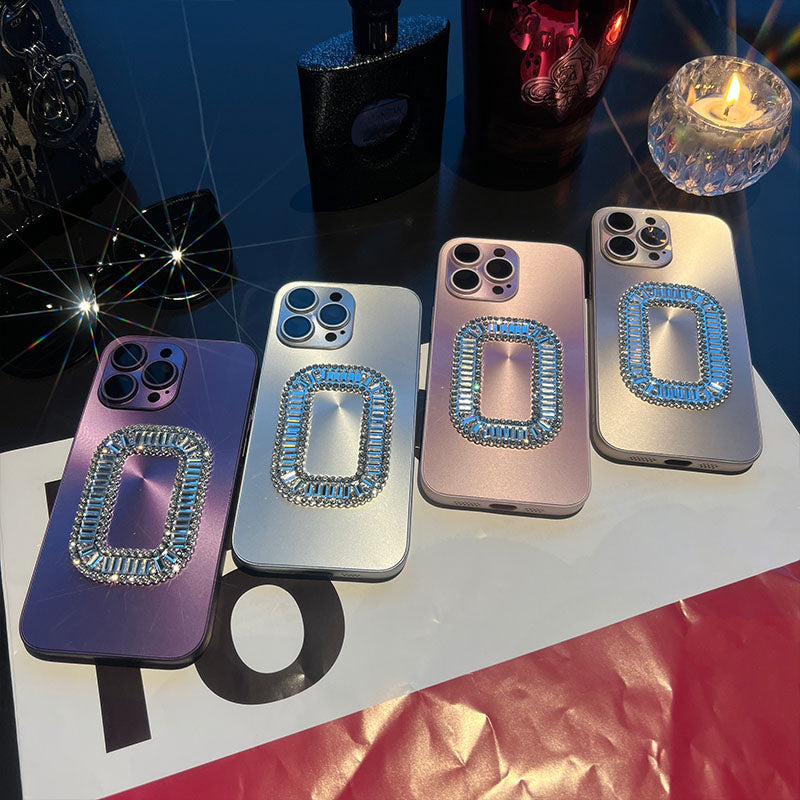 New Luxury Cube Rhinestone iPhone Case - mycasety2023 Mycasety