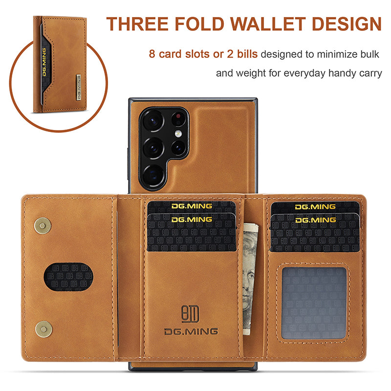 Luxury Magnetic Leather All-inclusive Protective Cover With Card Holder For Samsung Galaxy - Mycasety Mycasety