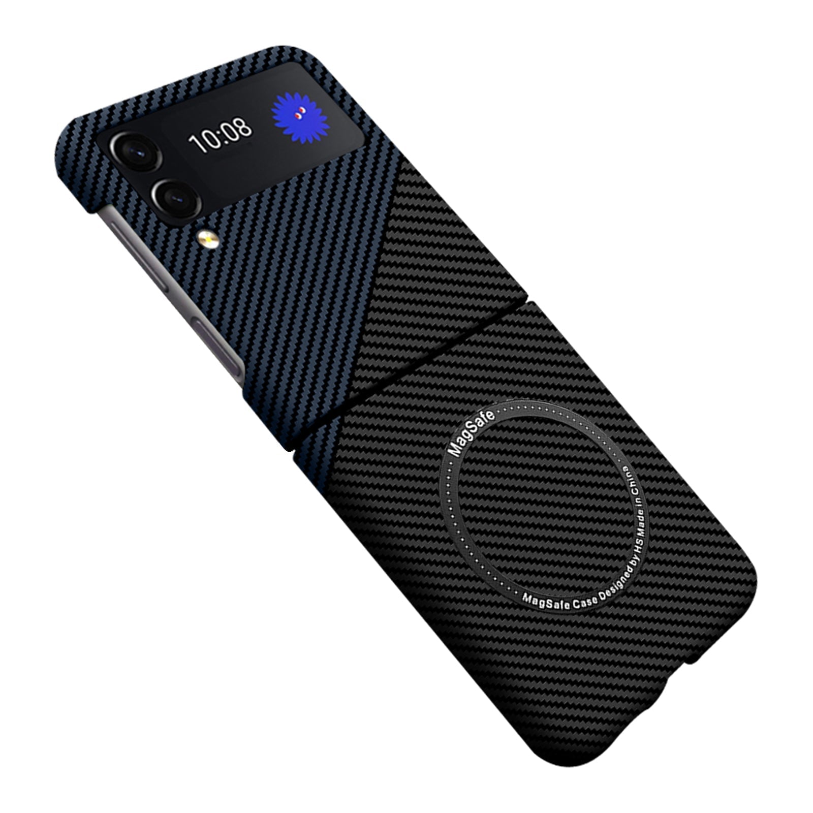 Samsung Galaxy Z Flip 4 | Magnetic Carbon Fiber Phone Case - mycasety2023 Mycasety