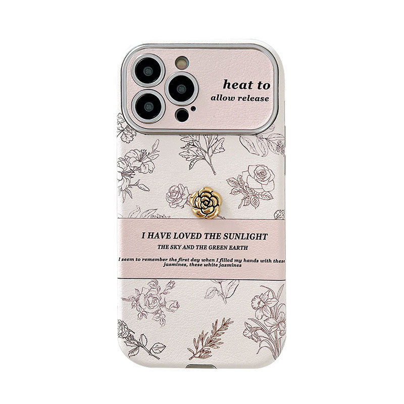 Luxurious Camellia Anti-fall Protective iPhone Case - Mycasety Mycasety