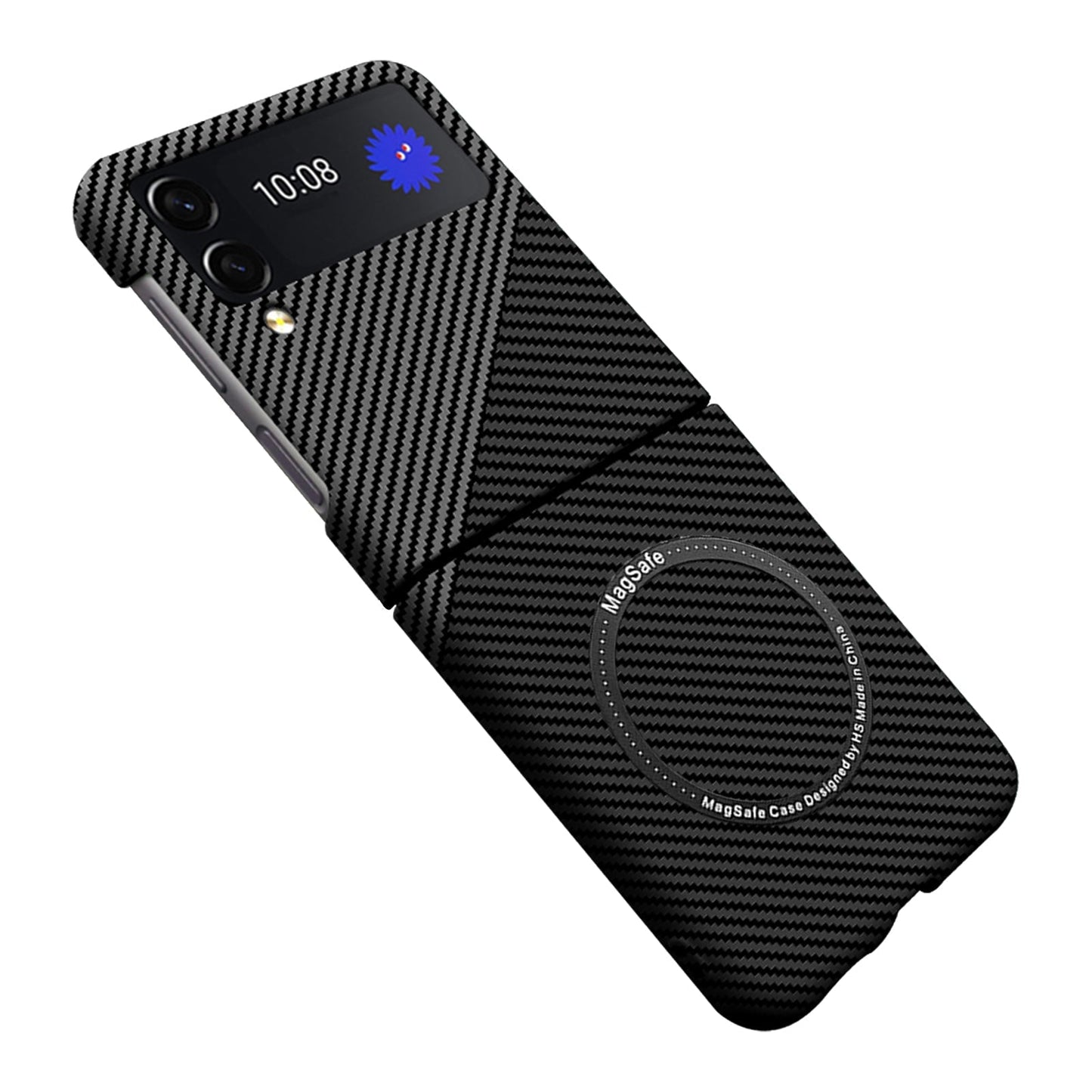 Samsung Galaxy Z Flip 4 | Magnetic Carbon Fiber Phone Case - mycasety2023 Mycasety