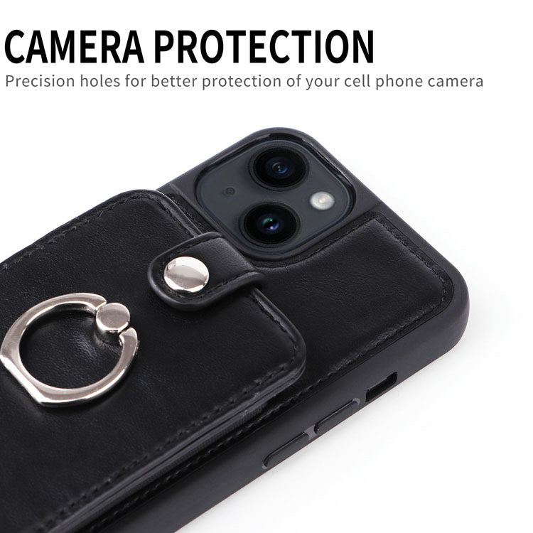 Luxurious Leather Card Holder Anti-fall Protective iPhone Case - Mycasety Mycasety