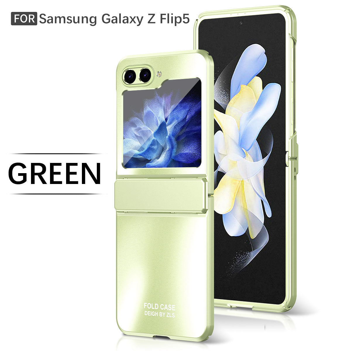 Frosted Plating Phone Case For Samsung Galaxy Z Flip5 Flip4 Flip3 5G - Mycasety Mycasety