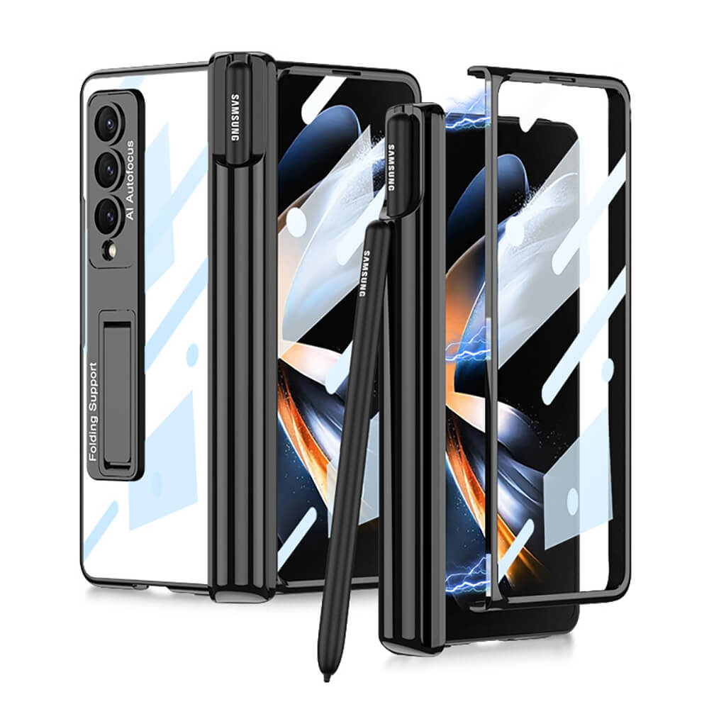 Magnetic Folding Bracket Shatter-Resistant Case For Samsung Galaxy Z Fold5 Fold4 Fold3 5G - mycasety2023 Mycasety
