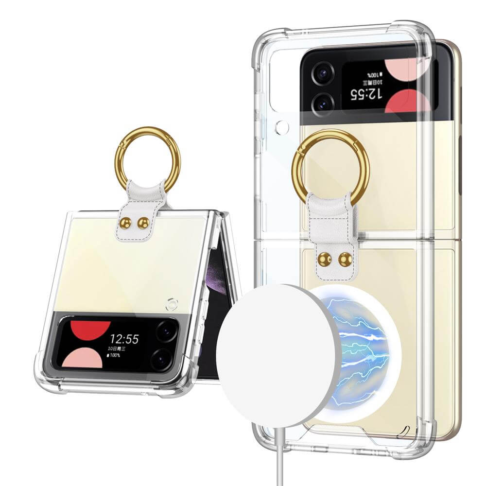 Samsung Galaxy Z Flip3 Flip4 Magnetic MagSafe Airbag Anti-fall Wireless Charging Phone Case - mycasety2023 Mycasety