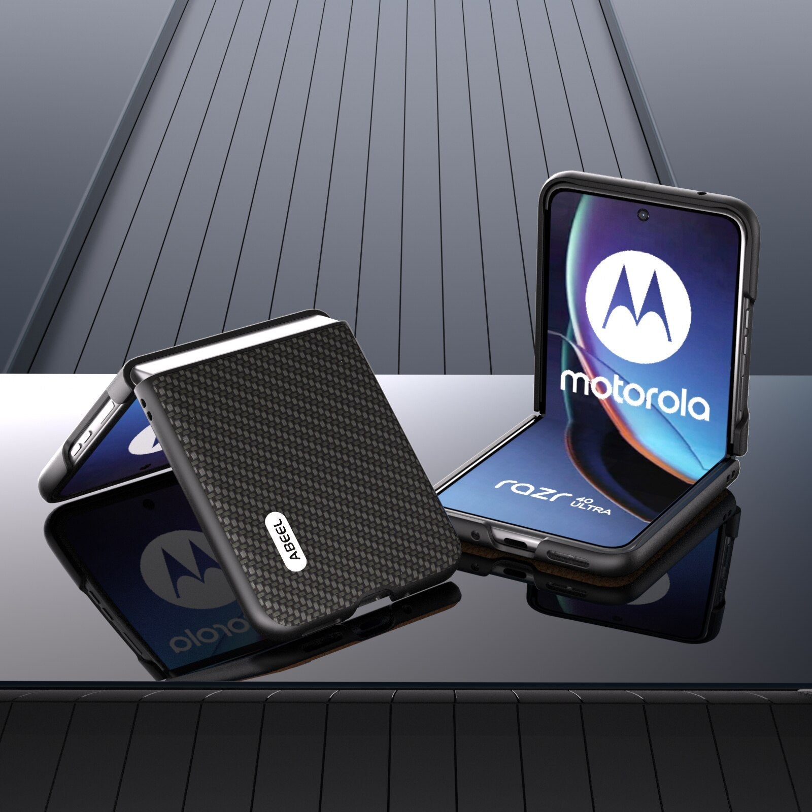 Motorola Razr 40 Ultra 2023 Case Luxury Carbon Fiber Pattern Cover - mycasety2023 Mycasety
