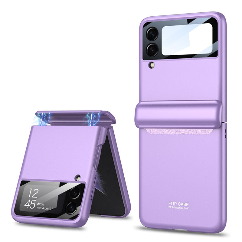 Magnetic All-included Shockproof Phone Case For Samsung Galaxy Flip5 Flip4 Flip3 5G With Back Screen Protector - mycasety2023 Mycasety