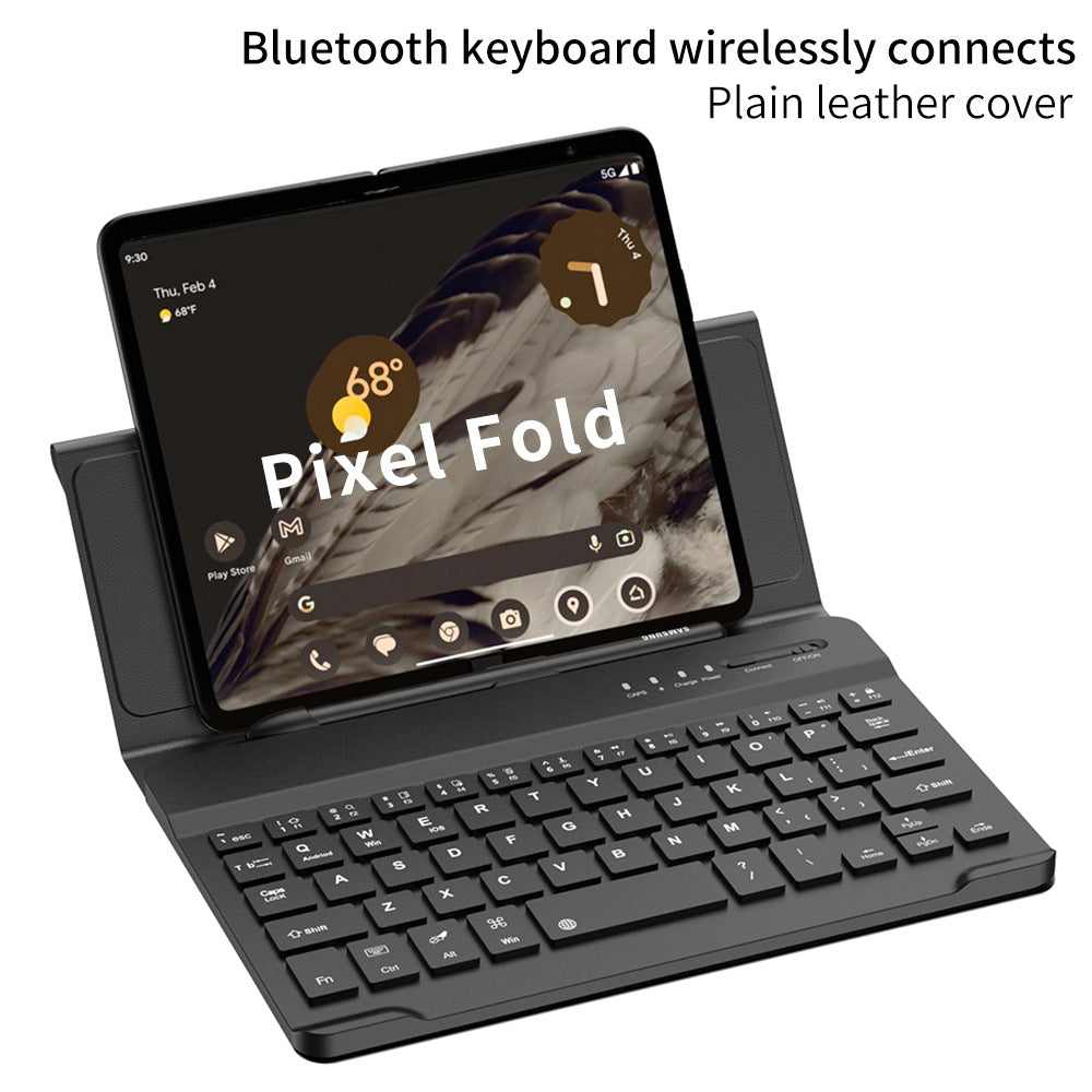 Google Pixel Fold Keyboard Holster Case WIth Pen Slot Stylus - Mycasety Mycasety