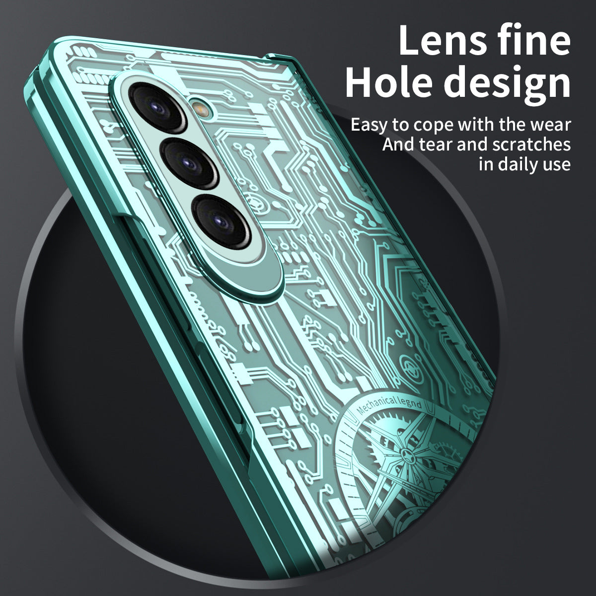 Mechanical Legend Electroplated Case For Samsung Galaxy Z Fold5/4/3 5G - mycasety2023 Mycasety