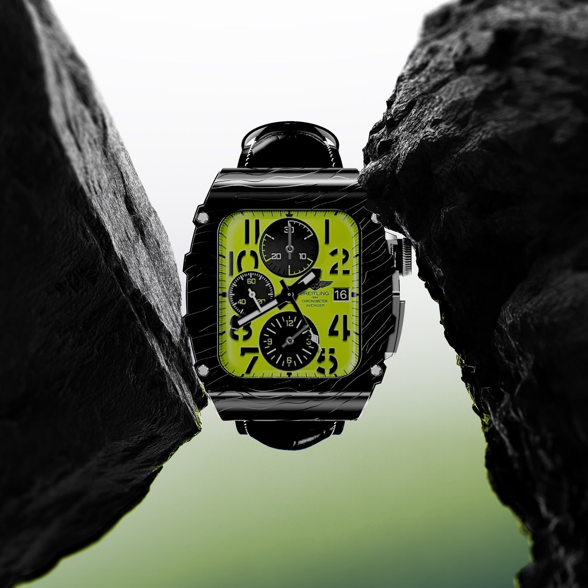 Luxury Metal Case Strap For Apple Watch 44/45 mm - Mycasety Mycasety