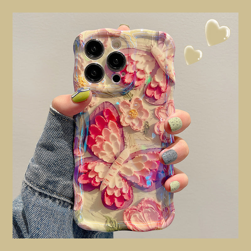 Colorful Butterfly Flower iPhone Case - Mycasety Mycasety