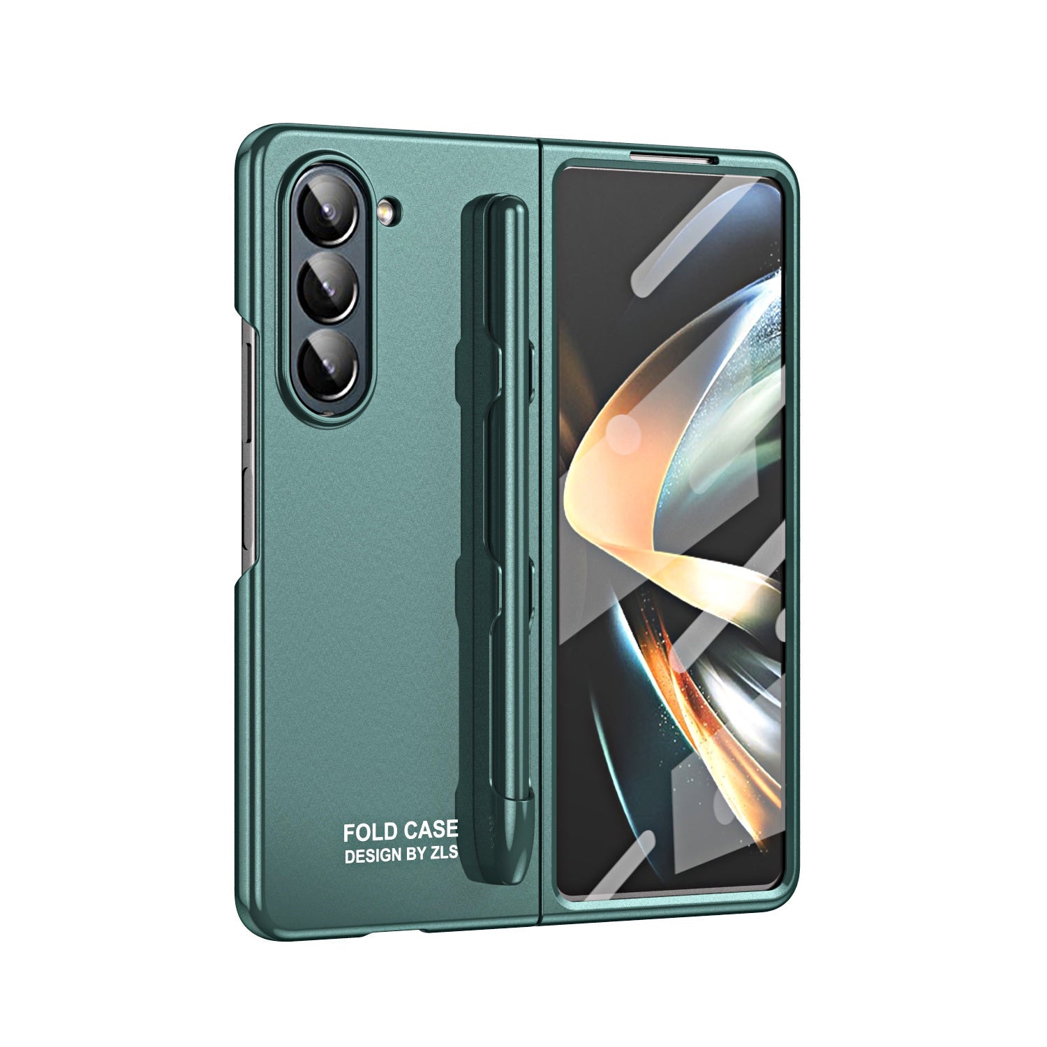 Samsung Galaxy Z Fold 5 Case with Pen Slot and Front Screen Protector Drop Resistant Case - mycasety2023 Mycasety