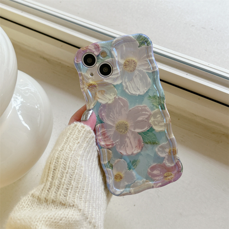 Three-dimensional Oil Painting Flower iPhone Case - mycasety2023 Mycasety