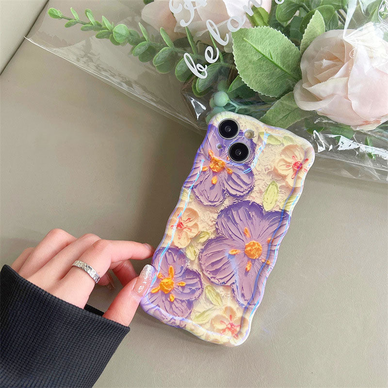 Oil Painting Flowers iPhone Case - Mycasety Mycasety