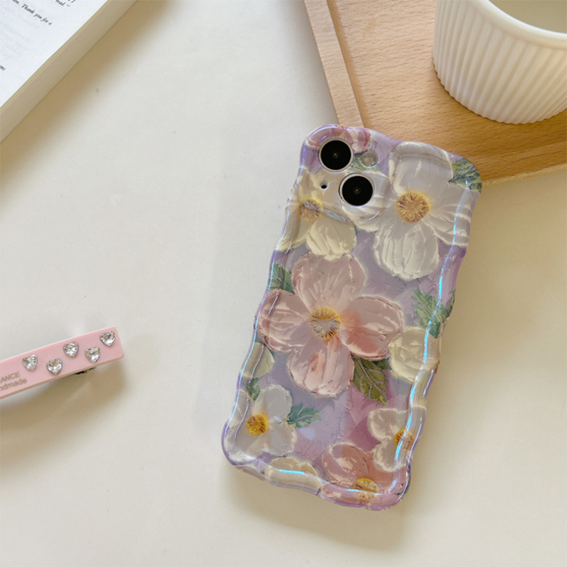 Three-dimensional Oil Painting Flower iPhone Case - mycasety2023 Mycasety