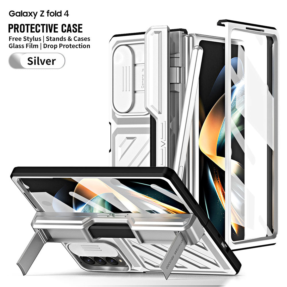 Transformers Folding Protective All-Inclusive Drop-Proof Phone Case With Stylus & Back Screen Protector For Galaxy Z Fold4 Fold5 - Mycasety Mycasety